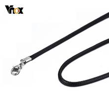 Vnox-cadena clásica de cuero negro para hombre y mujer, cadena de eslabones básica, informal, Unisex, accesorio de joyería 2024 - compra barato