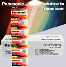 100 шт. оригинальные Panasonic CR1220 кнопочные батареи CR 1220 3 В литиевая батарея BR1220 DL1220 ECR1220 LM1220 2024 - купить недорого