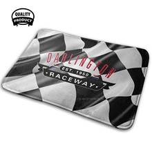 Em darlington 3d bens domésticos tapete tapete almofada pista de corrida bandeira preto e branco acabamento velocidade esporte corrida ca início 2024 - compre barato