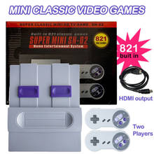 Drop Super HD Output Retro Classic Handheld Video Game Player TV Mini Game Console Built-in 821 Games with Dual Gamepad 2024 - buy cheap
