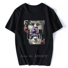 David Michelangelo T-shirt Men Short Sleeve O-neck Tshirt Funny Tees Tops Hip Hop 2024 - buy cheap