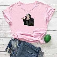 Dementor-Camiseta de Anime japonés para Mujer, a la moda ropa de algodón, Tops góticos para Mujer, Camiseta con estampado negro, Camiseta para Mujer 2024 - compra barato