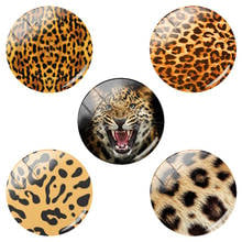 TAFREE Fashion Leopard Print Handmade Photo 12mm/15mm/16mm/18mm/20mm/25 mm Glass Cabochons Dome Flat Back DIY Jewelry TX01 2024 - buy cheap