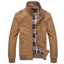 Jaquetas masculinas casuais de primavera e outono, casacos finos e casuais de cor sólida para homens, roupa esportiva 4xl 2024 - compre barato
