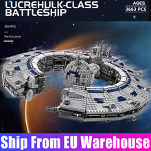 Mould King 21008 MOC Destroyer Lucrehulk Class Battleship Droid Control Ship Building Block Bricks Kids Educational Toys Gifts 2024 - buy cheap