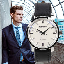 HEIMDALLR-reloj mecánico de lujo para hombre, pulsera clásica con esfera blanca, cristal Mineral Miyota 8215, movimiento automático 2024 - compra barato