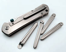 CNC-cuchillo de aleación de titanio Clip trasero, Clip de bolsillo plegable, bricolaje, para 812, 901, 902, 9103, 9104 2024 - compra barato