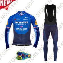 New Quick Step 2021 Cycling Jersey Set Czech Men's cycling clothing Long Sleeve Spring Autumn bicycle Shorts MTB Maillot Culotte 2024 - buy cheap