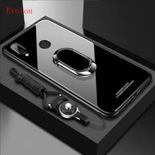 Funda magnética con anillo de soporte para Huawei P Smart Z 2019, carcasa trasera protectora de vidrio templado duro para Huawei P Smart Z 2019 2024 - compra barato