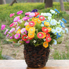 1pc Simulation Chrysanthemum Daisy Fake Flower Bouquet Wedding Home Hotel Decoration Flower Arrangement 2024 - buy cheap