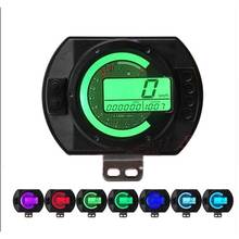 Velocímetro universal para motocicleta, velocímetro lcd digital, odômetro, tacômetro, medidor de nível de óleo, display de 7 cores 2024 - compre barato