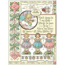 To daughter cartoon patterns Counted Cross Stitch 11CT 14CT DIY Chinese Cross Stitch Kits Embroidery Needlework Sets 2024 - buy cheap