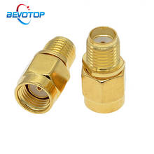 10 PCS/lot RF Adapter RP-SMA Male plug to SMA Female jack For Raido Antenna RF Coaxial Adapter connector Converter 2024 - buy cheap