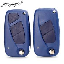 jingyuqin Blue Key Case Fob for Fiat Panda Idea Punto Stilo Iveco 2/3 Button Key Shell Remote Flip Folding Replacement 2024 - buy cheap
