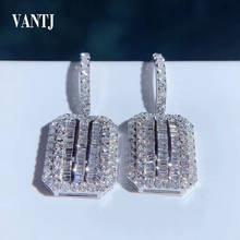 VANTJ Luxury Natural 0.8ct Diamond Drop Earrings Real 18k White Gold AU750 Fine Jewelry For Wedding Party Women Lady Gift 2024 - buy cheap