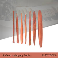 7PCS/SET Mahogany Clay Tools Pottery Tools Double Ended Clay Sculpting Tools for Sculpting 2024 - buy cheap