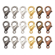 Cierres de langosta de aleación de Zinc, accesorios de joyería para hacer collares, pulseras, artesanías, 10mm, 12mm, 14mm, 1000 Uds. 2024 - compra barato
