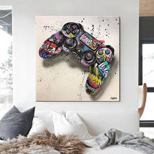 Abstract Graffiti Art Abstract Canvas Painting Posters and Prints Wall Gamepad Graffiti Prints Canvas Art Living Room Home Decor 2024 - buy cheap