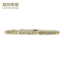 Маленький браслет серии Lotus mann blu ray labradorite, золотой браслет с одним кольцом 2024 - купить недорого