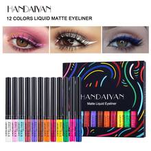 HANDAIYAN 12 Colorful Eyeliner Pencil Set Eye Cosmetics Liquid Eye Liner Pen Eye Makeup Waterproof Quick Dry Long Lasting TSLM2 2024 - buy cheap