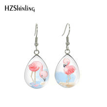 2020 New Cute Flamingos Tiger Elephant Fish Hook Earrings Bear Rabbit Zebra Panda Animals Tear Drop Dangles Gifts for Girls 2024 - buy cheap