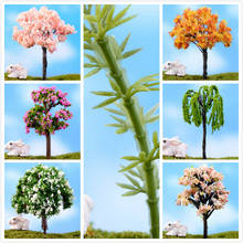 7-10cm artificial salgueiro árvores em miniatura plantas de fadas jardim gnome musgo terrário decoração para artesanato bonsai garrafa jardim 2024 - compre barato