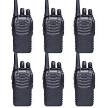 6 шт Walkie Talkie рация баофенг BF-888S UHF 400-470MHz 16CH baofeng bf 888s приемопередатчик радиостанция-baofeng с наушником 2024 - купить недорого