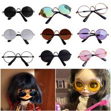 Óculos de boneca legal, óculos de sol para animais de estimação, para bjd blyth, brinquedo americano, adereços de foto, óculos de gato, óculos de brinquedo para crianças 2024 - compre barato