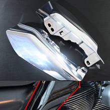 Escudo de calor defletor de ar para motocicleta, armação média para harley touring electra road street glide classic cvo 2017 2018 2019 2024 - compre barato