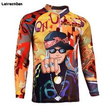 LairschDan 2020 New Downhill Jersey Mountain Bike DH long Sleeve Motocross Jersey MTB Shirt Cycling Clothing Mens Cycling Jersey 2024 - buy cheap