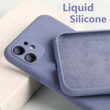 Soft Candy Color Phone Case For iPhone 11 12 mini Pro Max 7 8 6 6S Plus XR X XS MAX SE 2020 Original Liquid Silicone Case Cover 2024 - buy cheap