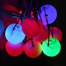 Bola luminosa LED para niños, cordón de bola de Fitness, accesorios de rendimiento de escenario, accesorios de danza del vientre de silicona, juguetes luminosos para niños 2024 - compra barato