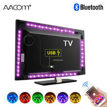 Bluetooth LED Strip Light Smart TV Backlight 5V 5050 RGB Music Background Diode Tape ruban tiras Flexible Ribbon neon Lampada 2024 - buy cheap