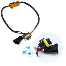 2X  Error Free H4 H7 H8 H9 H11 9005 HB3 9006 HB4 Headlight  Fog Light Xenon Lamp Bulb Decoder Resistor Wire Harness Adapter 50w 2024 - buy cheap