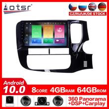 Radio con GPS para coche, reproductor Multimedia con Android 10,0, DVD, unidad principal de navegación, DSP, para Mitsubishi Outlander 2014-2019 2024 - compra barato