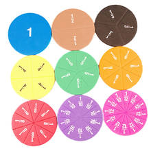 51 Rainbow Pieces Circular Fractions Toys Children Math Game 2024 - buy cheap