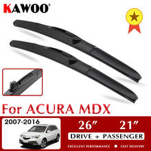 Car Wiper Blade for Acura MDX 26" 21" Auto Rubber Wipers Blades 2007 2008 2009 2010 2011 2012 2013 2014 2015 2016 Fit U Hook Arm 2024 - buy cheap