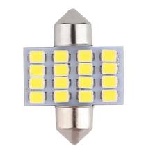 2Pcs 31mm Ultra Long Life Low Consumption 16SMD 1210 High Power Car Auto Interior LED Bulb License Plate Dome Light#270485 2024 - buy cheap