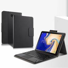 Чехол из искусственной кожи для Samsung Galaxy Tab S4 SM-T830 10,5 дюйма, защитный чехол с подставкой и Bluetooth-клавиатурой для планшета + ручка 2024 - купить недорого