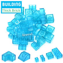 Grosso transparente diy blocos de construção a granel tijolos criativos brinquedos educativos construção placa base modelo 2024 - compre barato