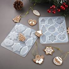 DIY UV Resin Mold Jewelry Accessories Christmas Tree Snowflake Elk Pendant Keychain Listing Jewelry Silicone Mold Set 2024 - buy cheap