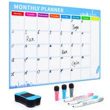 A3 Monthly Planner Magnetic Whiteboard Fridge Magnets Drawing Message Board Memo 2024 - buy cheap