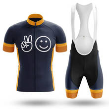 SPTGRVO-Conjunto de ropa de ciclismo LairschDan para hombre y mujer, camisetas y pantalones cortos con sonrisa divertida, kit de ropa para bicicleta de montaña, 2020 2024 - compra barato