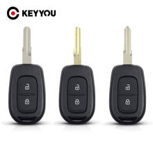 KEYYOU 2 Button For Renault Sandero Dacia Logan Lodgy Dokker Duster 2016 3 Different Uncut Blade Replacement Car Key Cover Case 2024 - buy cheap