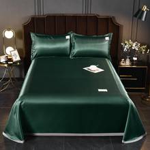2021 Candy Color High Quality  Bed Set Solid Color Flat Sheet High-grade Bedsheet 8 Different Colors Bedclothes With Pillowcase 2024 - buy cheap