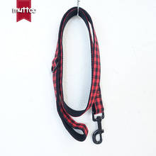 MUTTCO retailing grid handmade dog collar THE RED BLACK PLAID durable pet necklace leash for your pet 5 sizes UDC074H 2024 - buy cheap