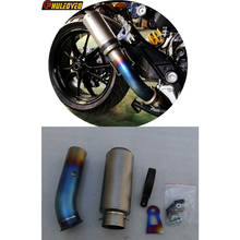 Titanium Alloy for Ducati Hypermotard 821 Hyperstrada 821 Motorcycle Exhaust Muffler Middle Link Pipe for Ducati Hyperstrada 821 2024 - buy cheap