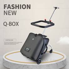 Carrinho para viagem de bebê, versão atualizada, bagagem preguiçosa, caixa, scooter, mala, rolamento, 20 polegadas 2024 - compre barato