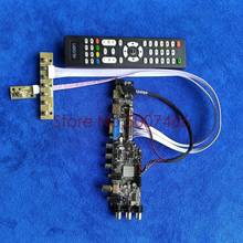 Placa de control LCD para TV digital, conjunto de placa controladora LVDS AV, VGA, USB, DVB 300/500x3663, compatible con HB133WX1-100/1366, actualización de pantalla 768 2024 - compra barato