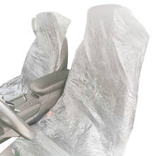 2 шт. одноразовые прозрачные пластиковые универсальные водонепроницаемые чехлы для сидений автомобиля, защита от пыли и грязи 2024 - купить недорого